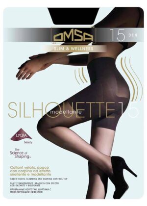 Чорапогащи със стягащ колан Omsa Silhouette 15