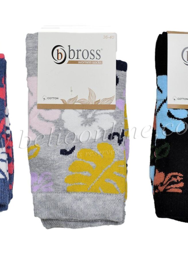 Къси памучни чорапи на цветчета 586