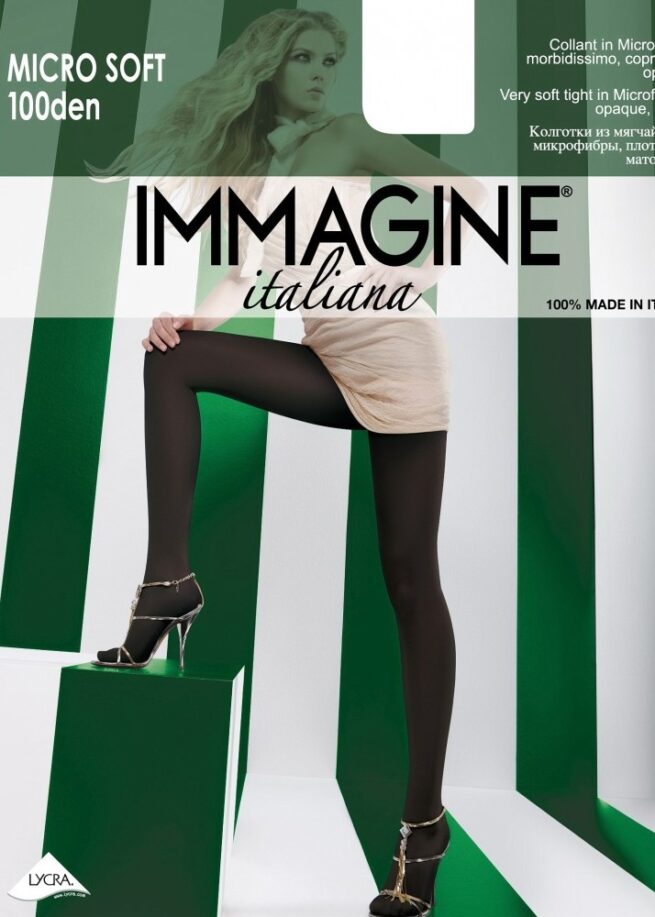 Плътен чорапогащник Immagine Micro100den