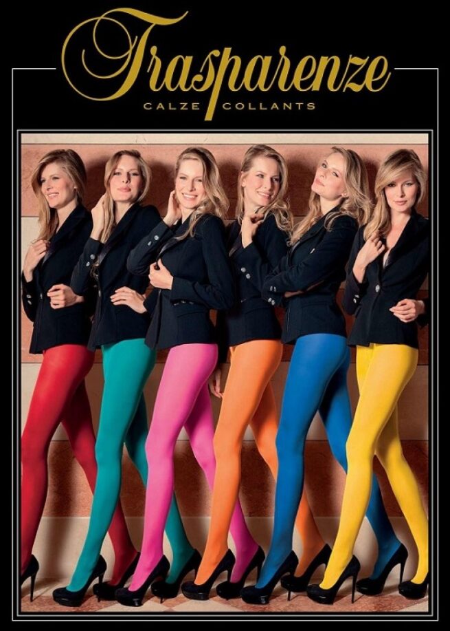 Цветни луксозни чорапогащници Trasparenze Veneta 50