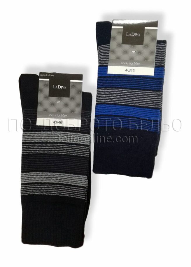 Мъжки памучни къси чорапи La Diva 7540