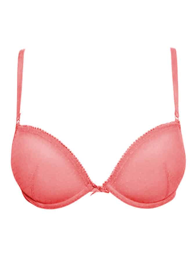 Сутиен с Push up ефект Sielei 6914 в коралов цвят