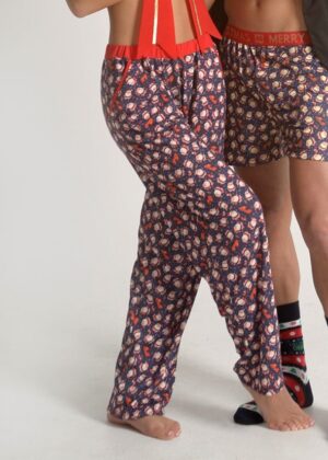 Дамско долнище на пижама с коледни мотиви New Silhouette 5607