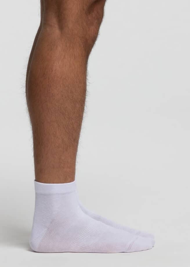 Мъжки памучни чорапи Pompea Bike Sock 3бр бял