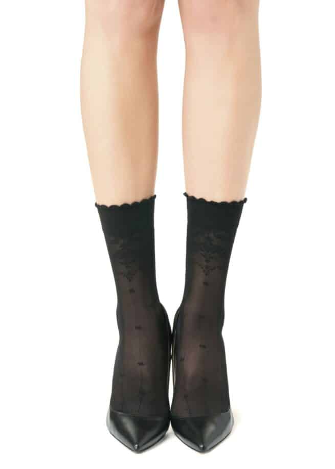 Елегантни дамски къси чорапи Philippe Matignon Floreale