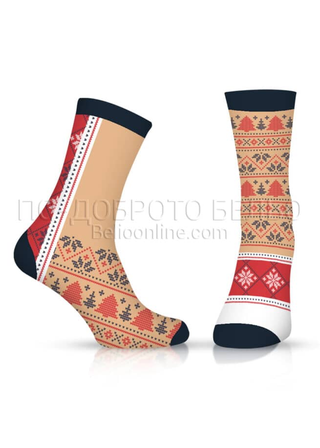 Дамски чорапи с коледни мотиви Happy Foottopiа 12371