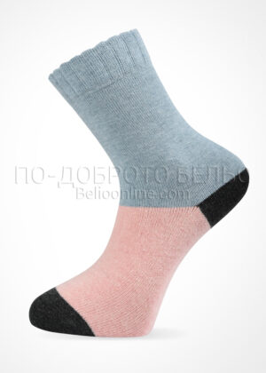 Дамски вълнени чорапи Roff 7256 сив