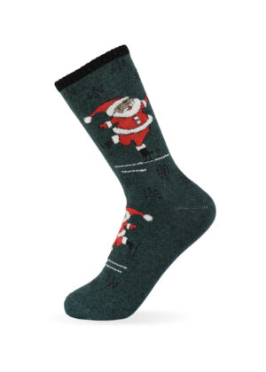 Коледни бамбукови дамски чорапи Roff 7611-2 Дядо Коледа