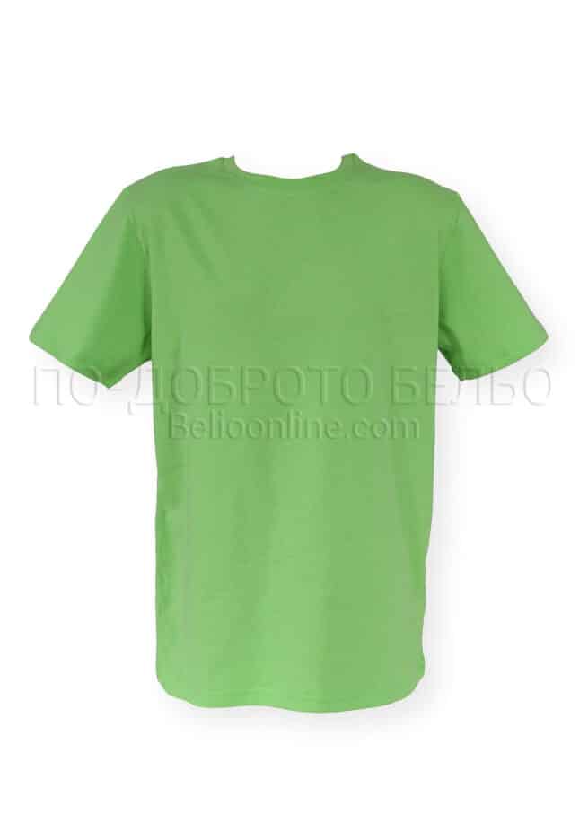 Мъжка тениска с къс ръкав 100% памук Златев 211 зелен