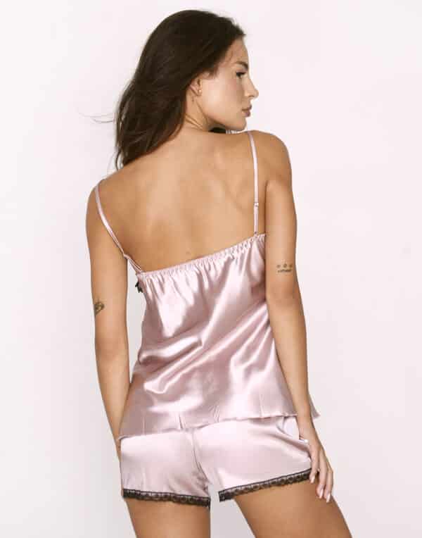 Елегантна дамска пижама с красива дантела New Silhouette 5456-1 розов