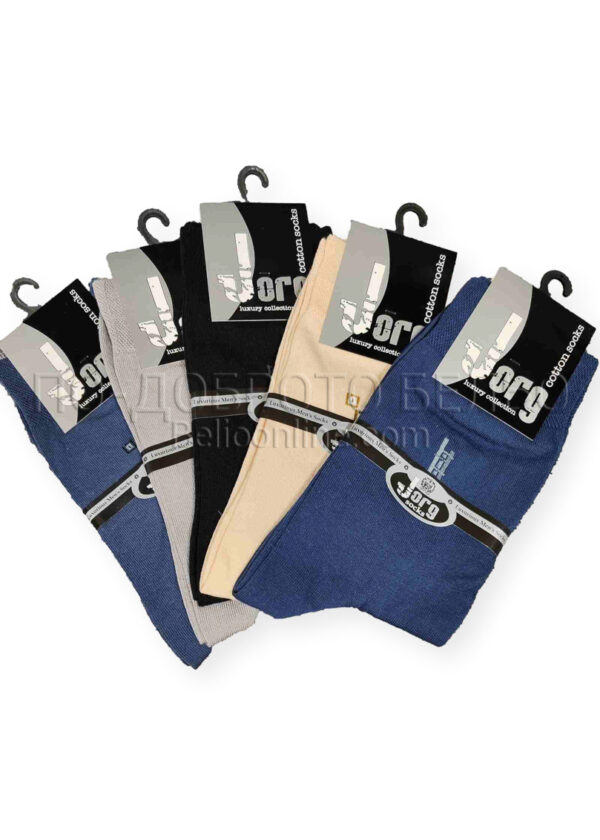 Mъжки чорапи от 100% памук Jorg 14535