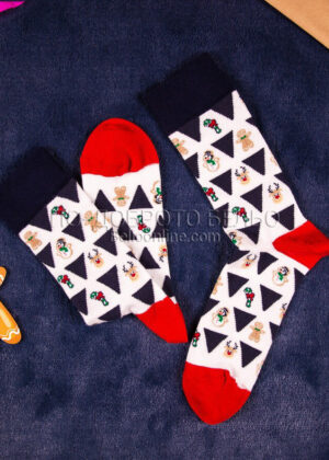 Мъжки чорапи с коледен десен Bross 15216