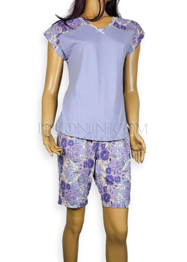 Дамска пижама Иватекс 3945 лилав