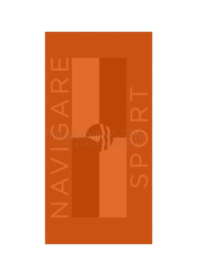 Оранжева плажна кърпа от 100% памук Navigare Navi 90/160 см.